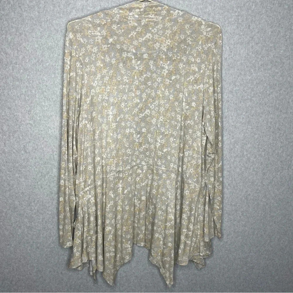 LOGO by Lori Goldstein Cardigan Open Front Floral - Picture 7 of 7